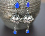 Afghani Lapis Lazuli Dangle Earrings