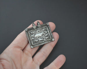 Indian Silver Hindu Pendant With Family