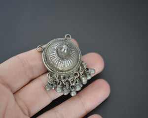 Rajasthani Silver Pendant with Bells