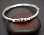 Silver Snake Bangle Bracelet