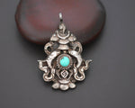 Nepali Ashtamangala Turquoise Pendant