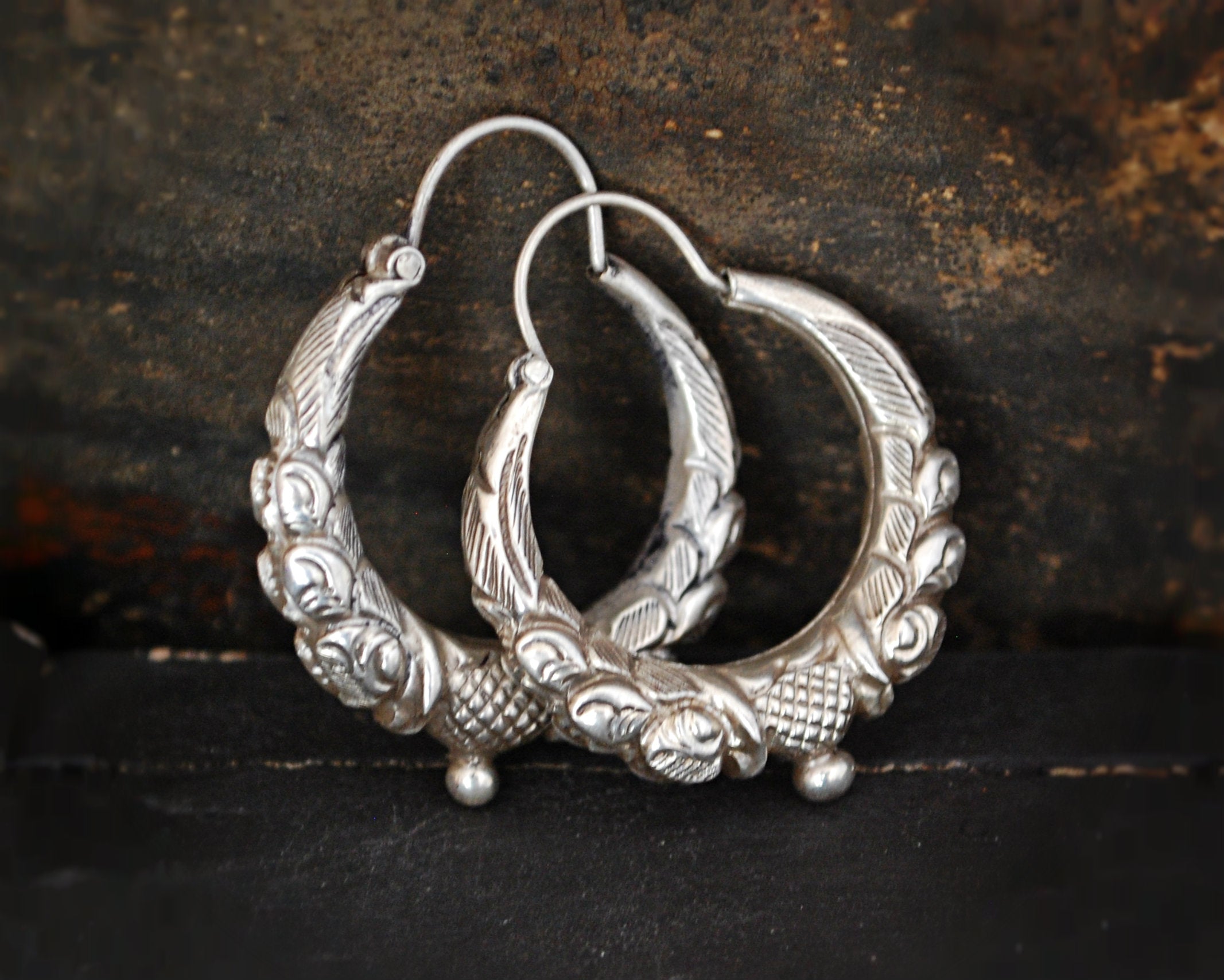 Nepali Hoop Earrings - MEDIUM