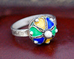 Berber Enamel Ring - Size 5.75 / 6