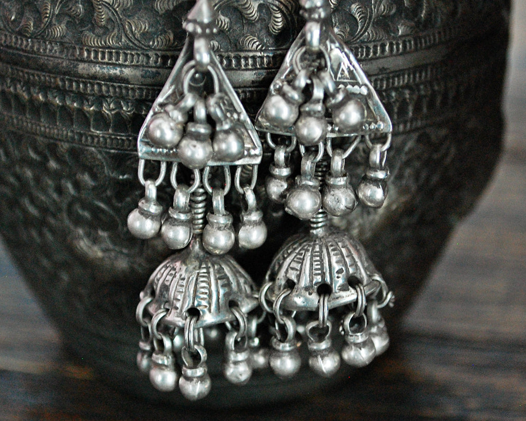 Rajasthani Silver Earrings