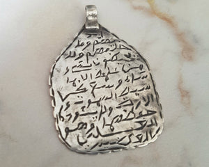 Rare Old Arabic Script Amulet Pendant