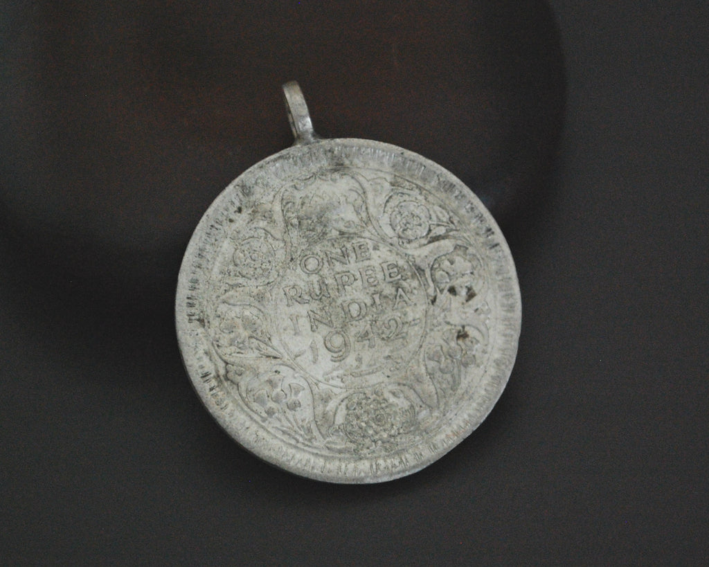 Indian One Rupee Coin Pendant