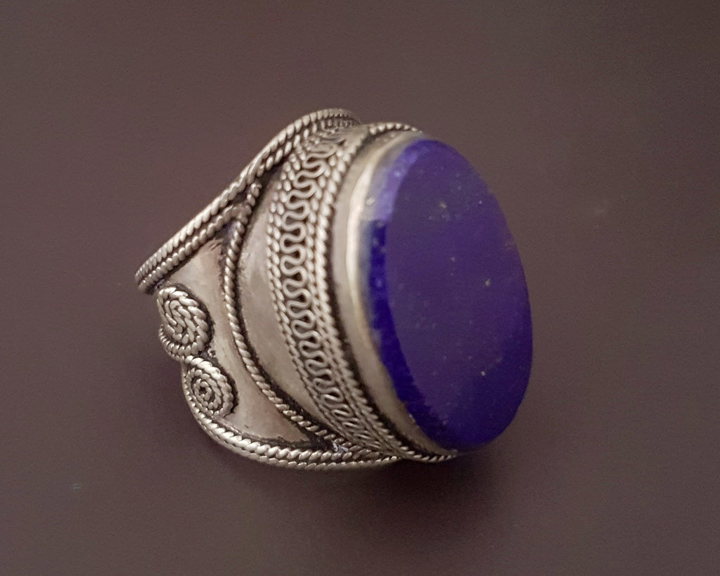 Turkmen Lapis Lazuli Ring  - Size 8.5