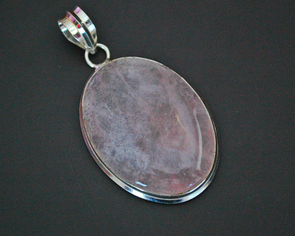 Ethnic Rose Quartz Pendant