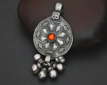 Afghani Silver Pendant with Bells