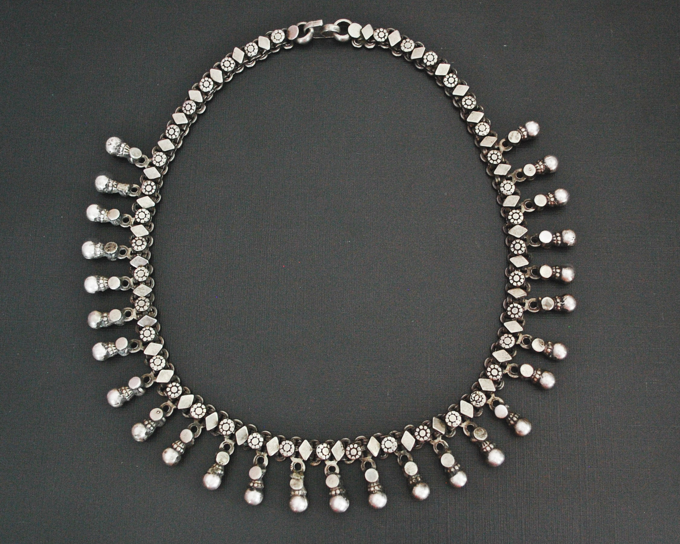 Indian Silver Choker Necklace