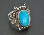 Nepali Turquoise Ring - Size 8