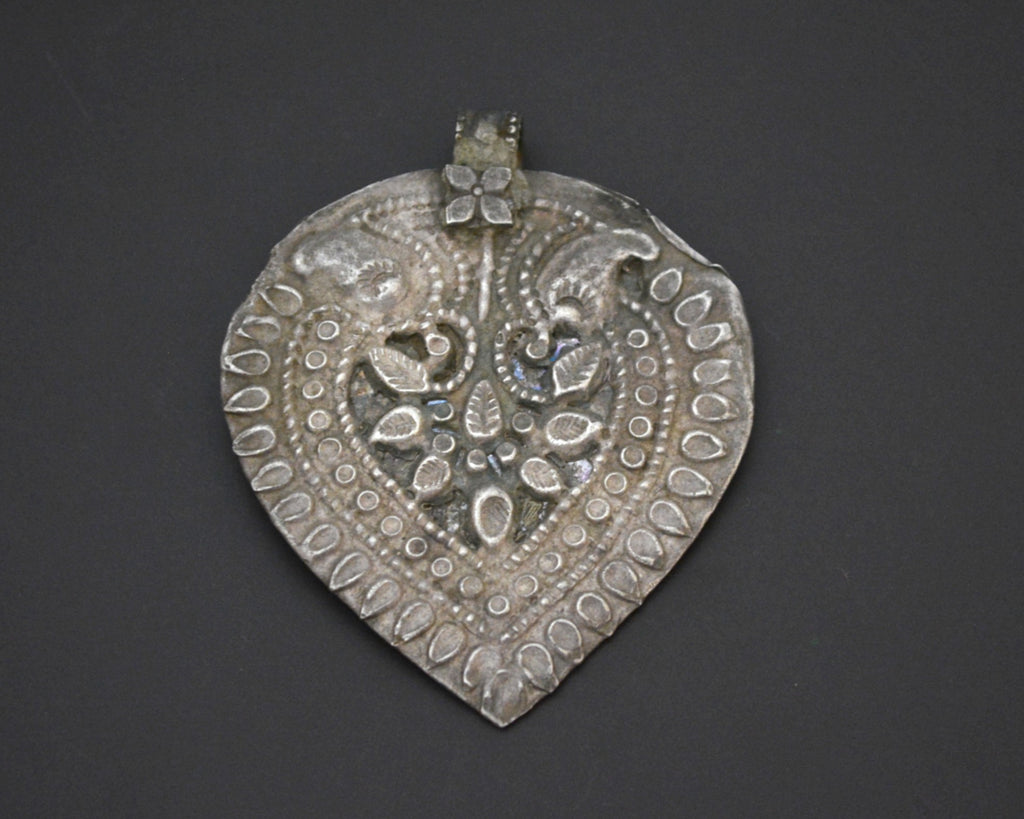 Old Rajasthani Silver Amulet Pendant