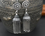 Silver Jhumka Earrings from India