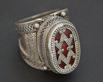 Vintage Kazakh Silver Ring - Size 9.25