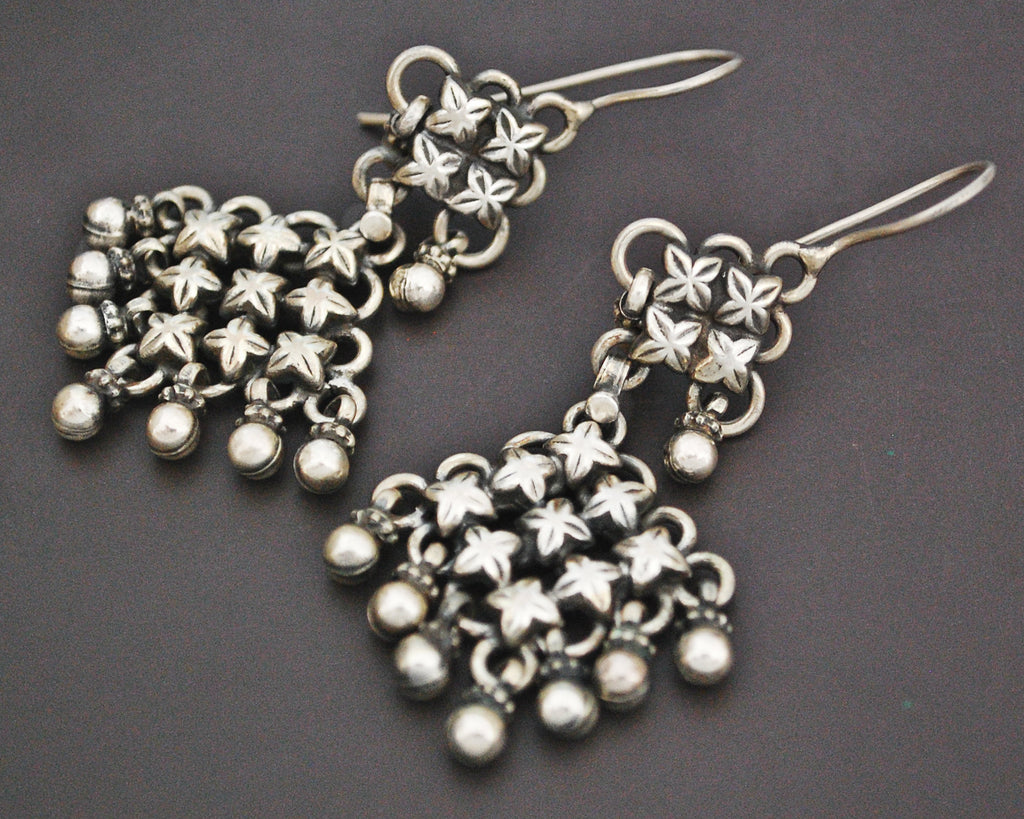 Rajasthani Silver Earrings with Bells