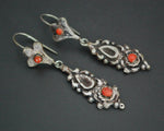 Old Berber Coral Dangle Earrings