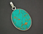 Large Turquoise Pendant from India