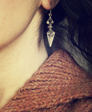 Tibetan or Nepalese Dorje Earrings