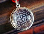 Sri Yantra Crystal Quartz Pendant