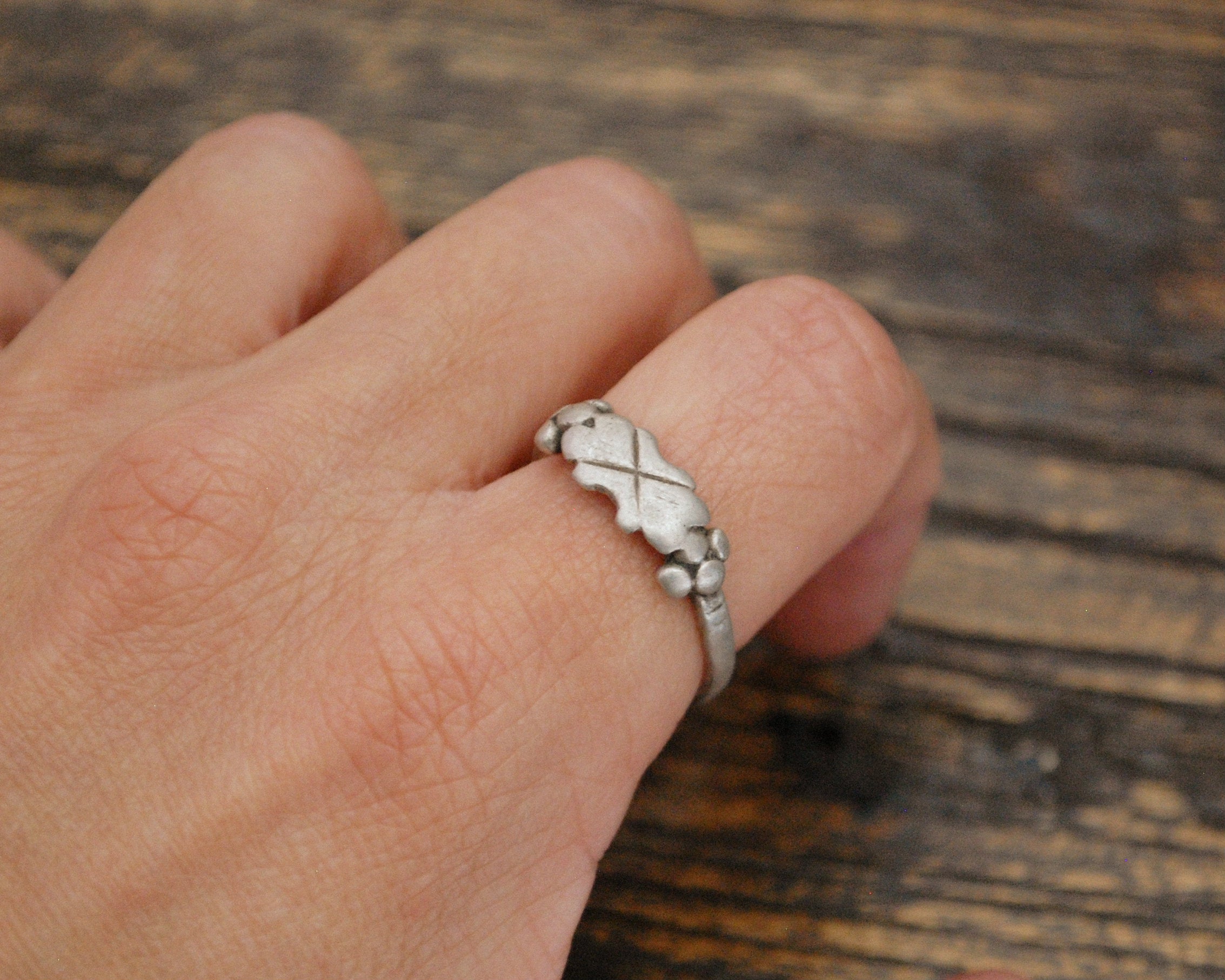 Fine Berber Silver Ring - Size 9