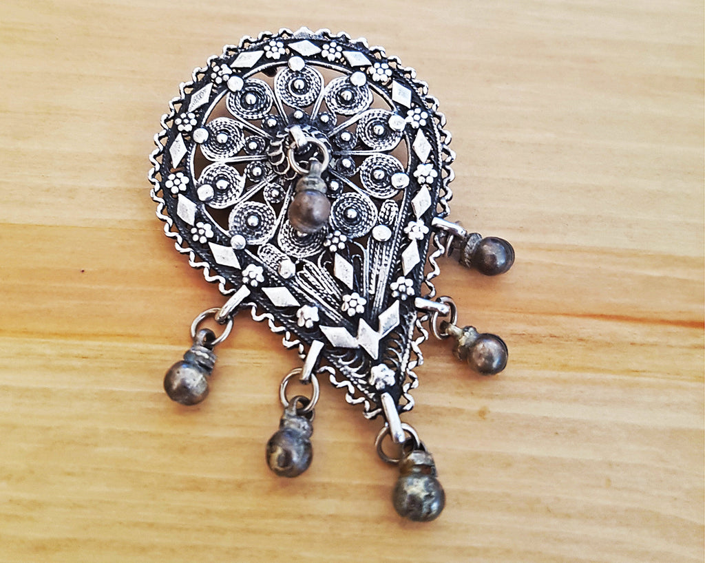 Yemeni Filigree Pendant Brooch