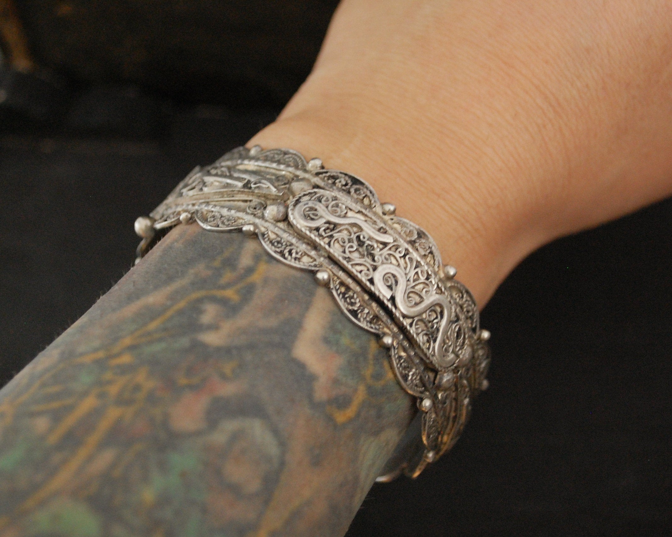 Tunisian Calligraphy Bracelet