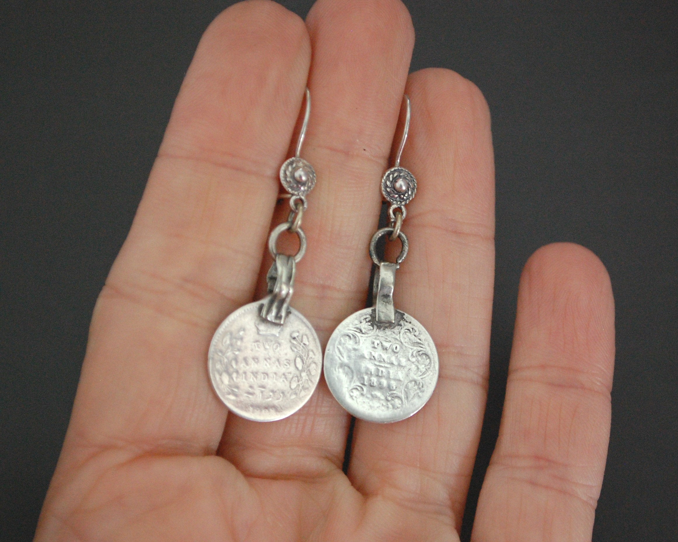 Indian Coin Dangle Earrings