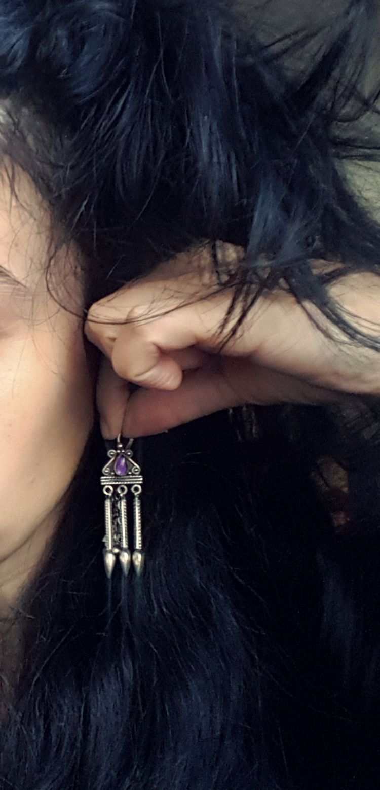 Amethyst Earrings from India