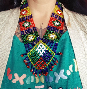 Vintage Mexican Beaded Necklace