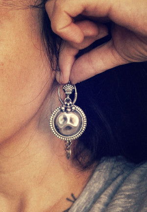 Rajasthani Silver Earrings with Bells