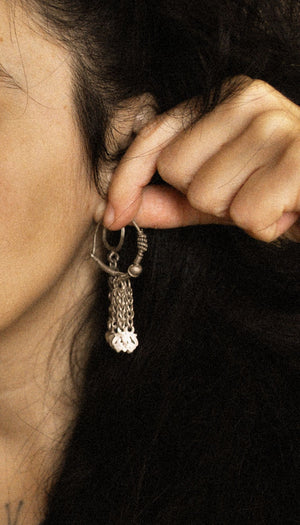 Rajasthani Hoop Earrings with Tassels