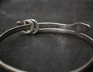 Vintage Sterling Silver Snake Bracelet