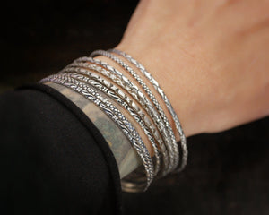 Rajasthani Silver Bangle Bracelet Set