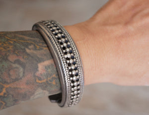 Bold Rajasthani Silver Bracelet