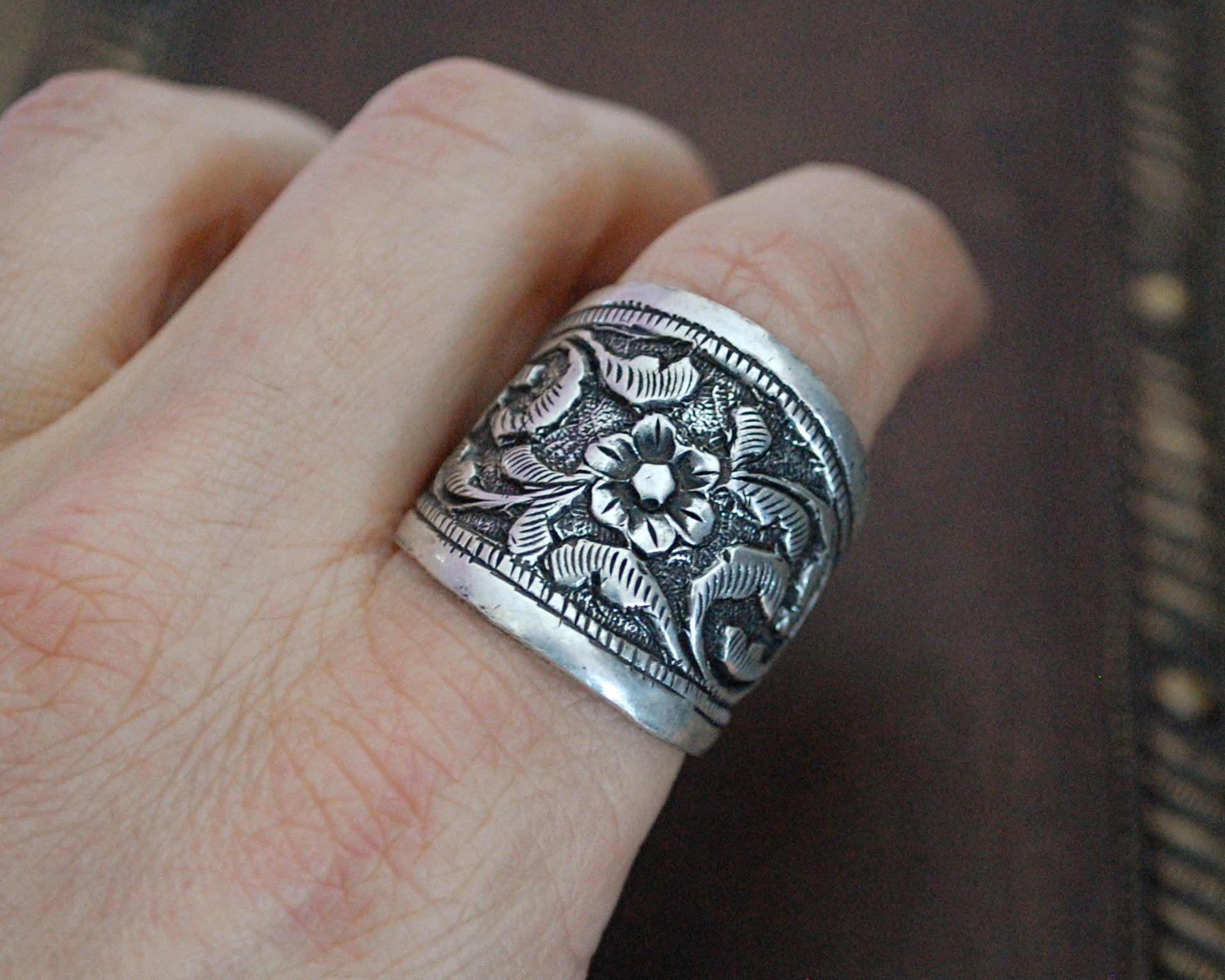 Ethnic Band Ring from India - Size 10