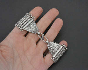 Wide Rajasthani Silver Link Bracelet