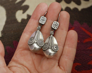 Indian Sterling Silver Dangle Earrings