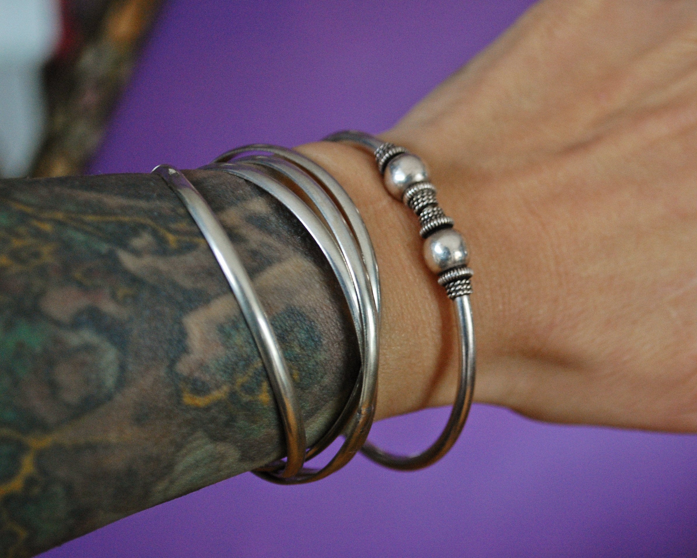 Ethnic Silver Bracelet from India