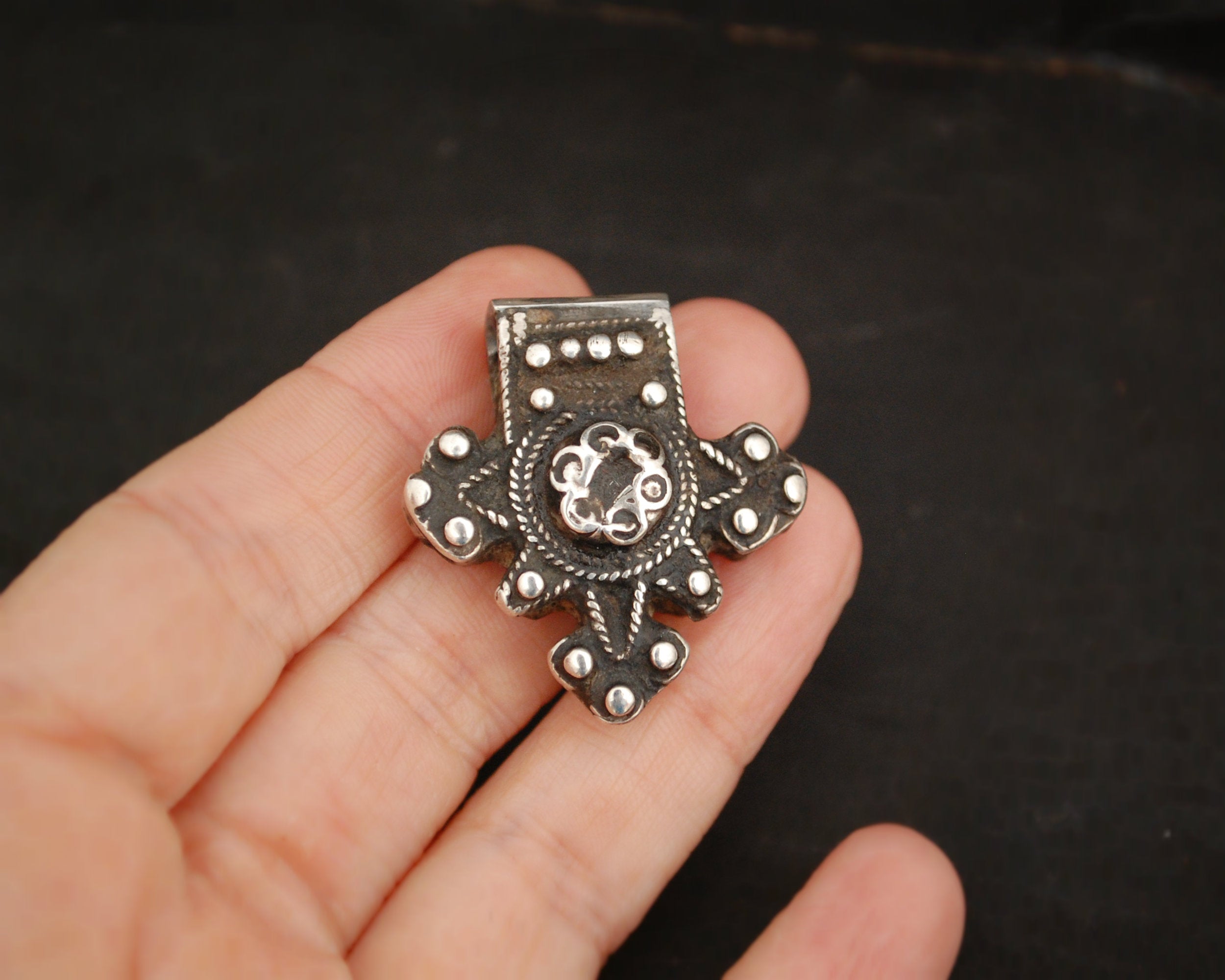 Old Berber Boghdad Cross Pendant