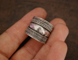 Ethnic Cigar Band Ring - Size 8