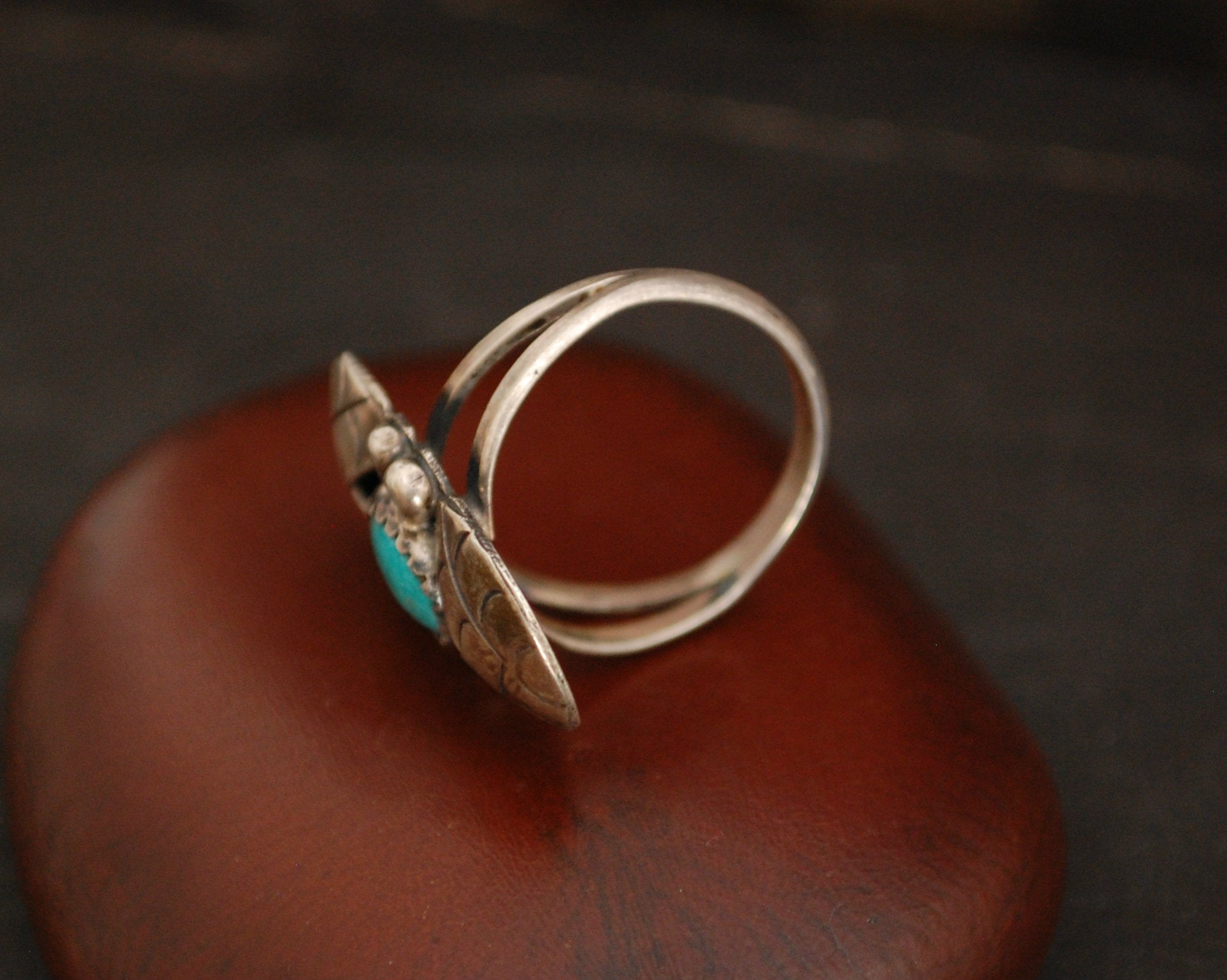 Native American Turquoise Ring - Size 7.5