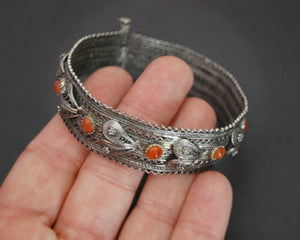 Yemeni Filigree Bracelet with Carnelian