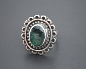 Ethnic Jade Ring - Size 6.5