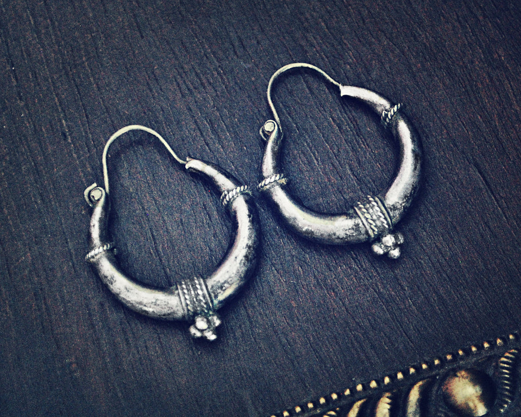 Ethnic Hoop Earrings - SMALL