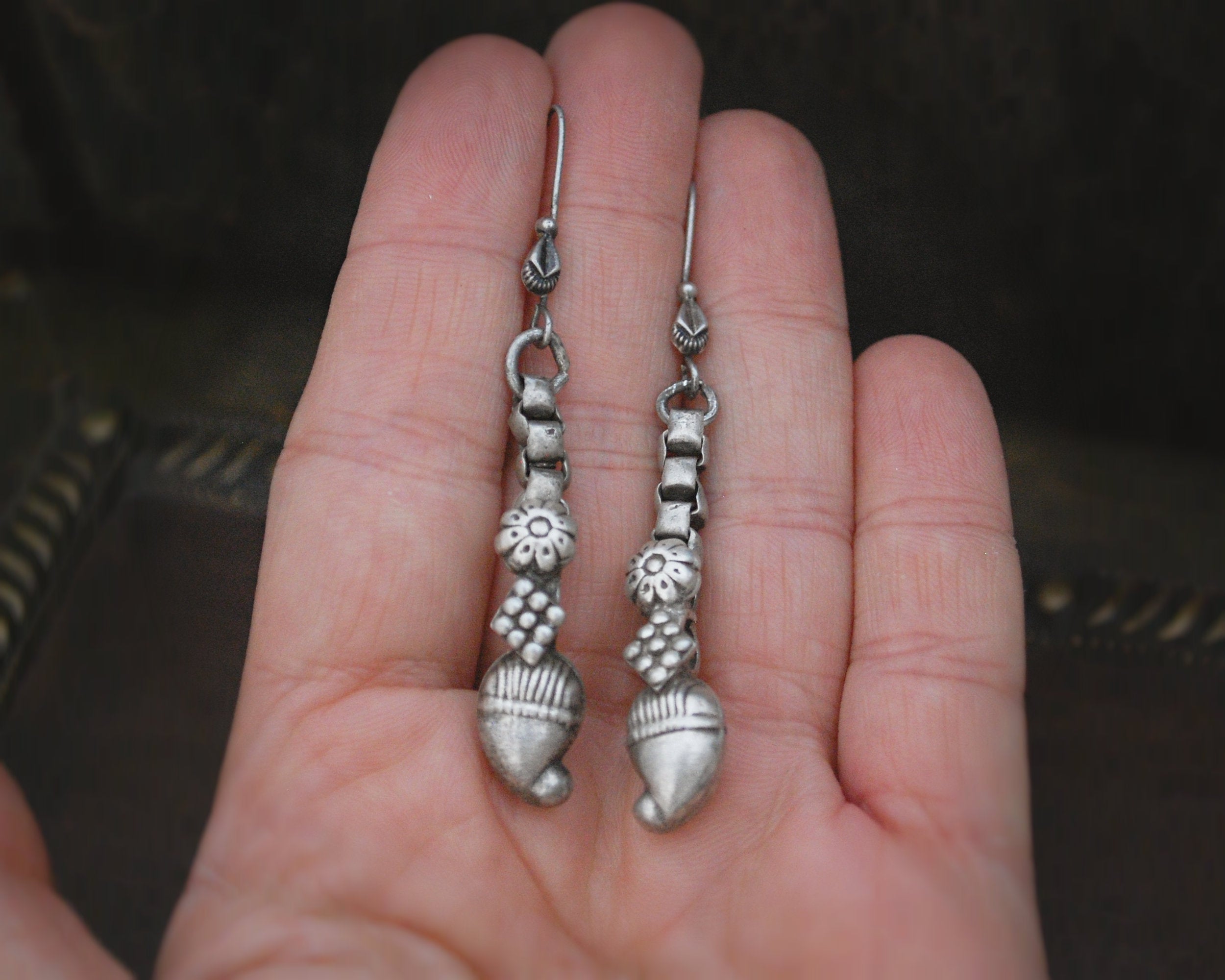 Rajasthani Silver Earrings