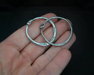 Lybian Berber Hoop Earrings - Rare Small Pair