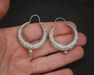 Ethnic Nepali Hoop Earrings - MEDIUM