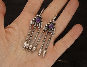 Amethyst Earrings from India