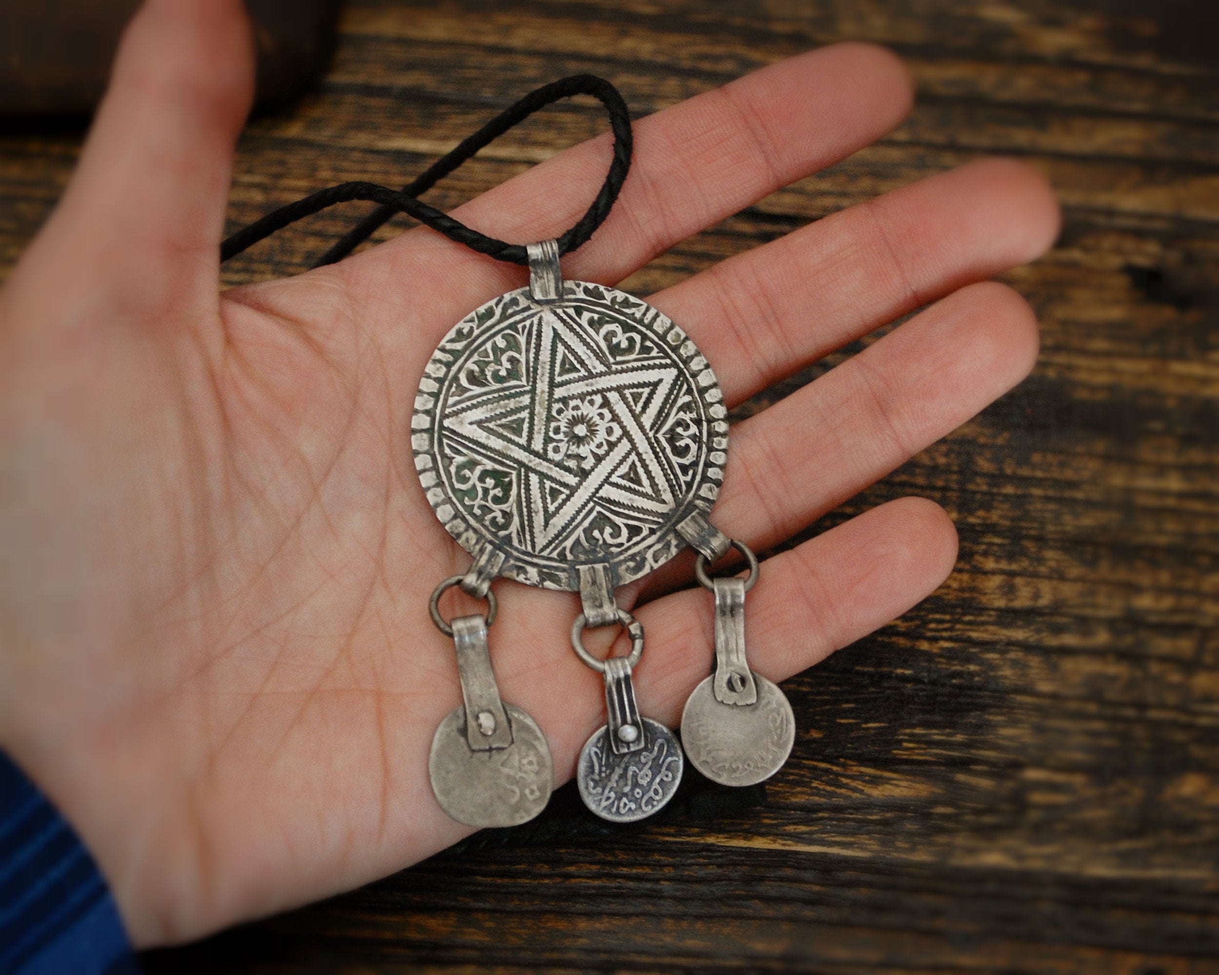 Old Berber Pendant with Coins