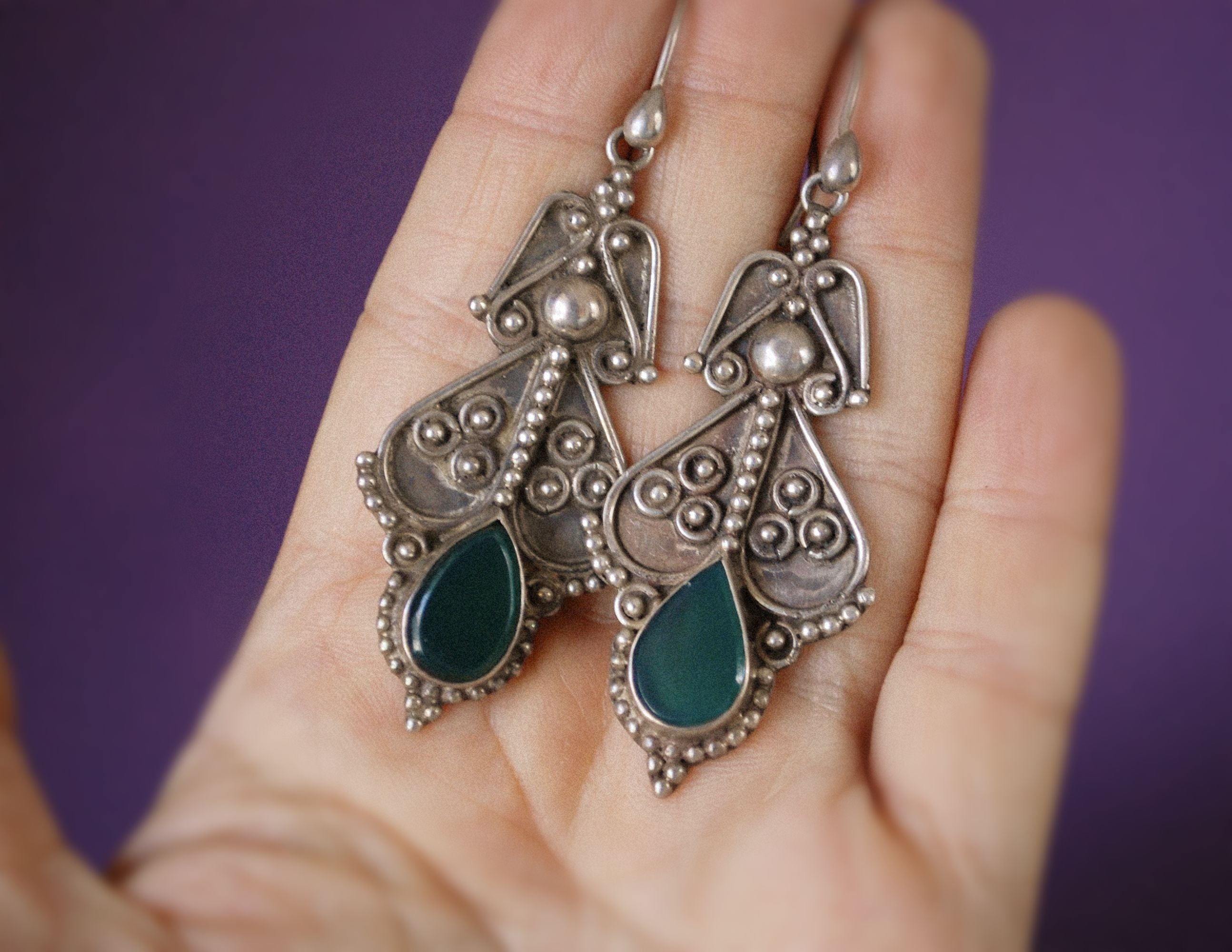 Aventurine Earrings from India